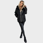 Marilyn™ | Quilted Hooded Zip Front Jacket