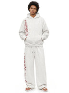 ✨New Arrivals & Special Offers-Vintage Embroidered Oversized Hoodie & Pants Set – Relaxed 2-Piece Streetwear Outfit