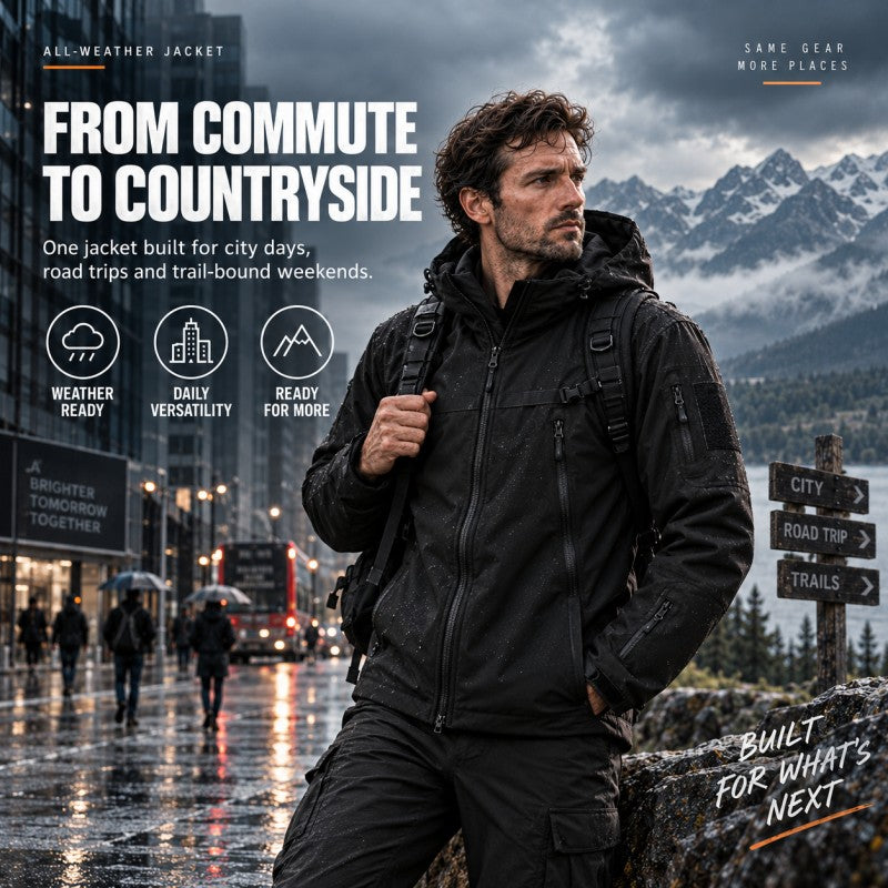 💝💝 Built for Wind & Rain | Men's Waterproof Insulated Outdoor Jacket