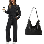 💝💝2026 HOT SALE🥳💞60K+ SOLD!✨Women's Crew Neck Top & Drawstring Pants Set3