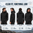 💝💝 Built for Wind & Rain | Men's Waterproof Insulated Outdoor Jacket