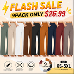 💝💝Women’s High-Waist Wide Leg Pants – Business Casual Yoga Dress Pants with Pockets