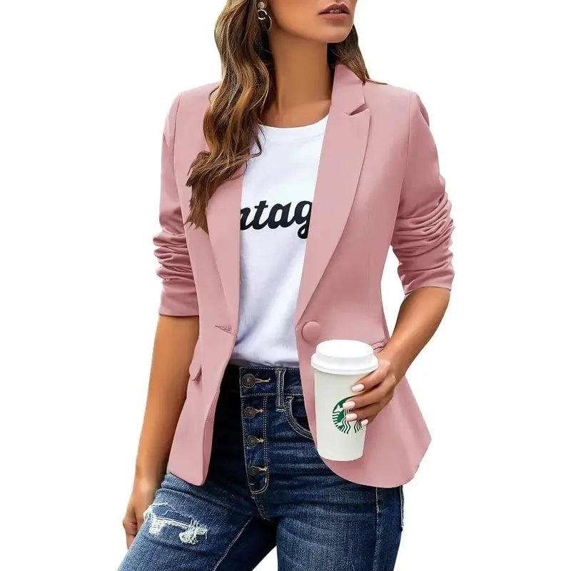 ✨Women's Fitted Blazer | Long Sleeve Lapel Jacket for Work & Everyday Style🔥