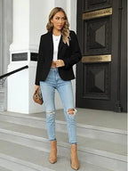 ✨Women's Fitted Blazer | Long Sleeve Lapel Jacket for Work & Everyday Style🔥