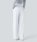 💝💝Limited-Time Promotion-High Waisted Plicated Side Pocket Straight Leg Work Pants
