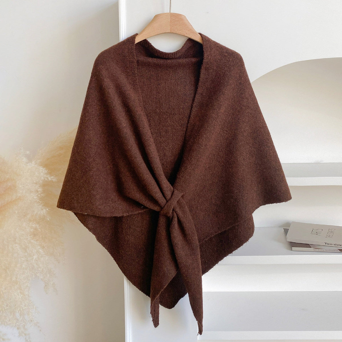 💝💝Women's Trendy Solid Knitted Shawl, Casual Soft Comfortable Scarf for Daily Wear, Fashion Accessories for Women & Girls