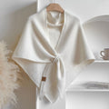 💝💝Women's Trendy Solid Knitted Shawl, Casual Soft Comfortable Scarf for Daily Wear, Fashion Accessories for Women & Girls