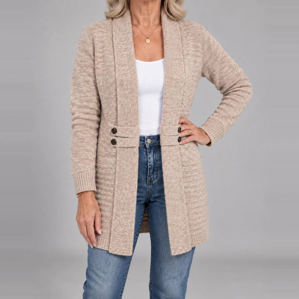 💝💝Harlow™ | Ribbed Knit Button-Tab Cardigan