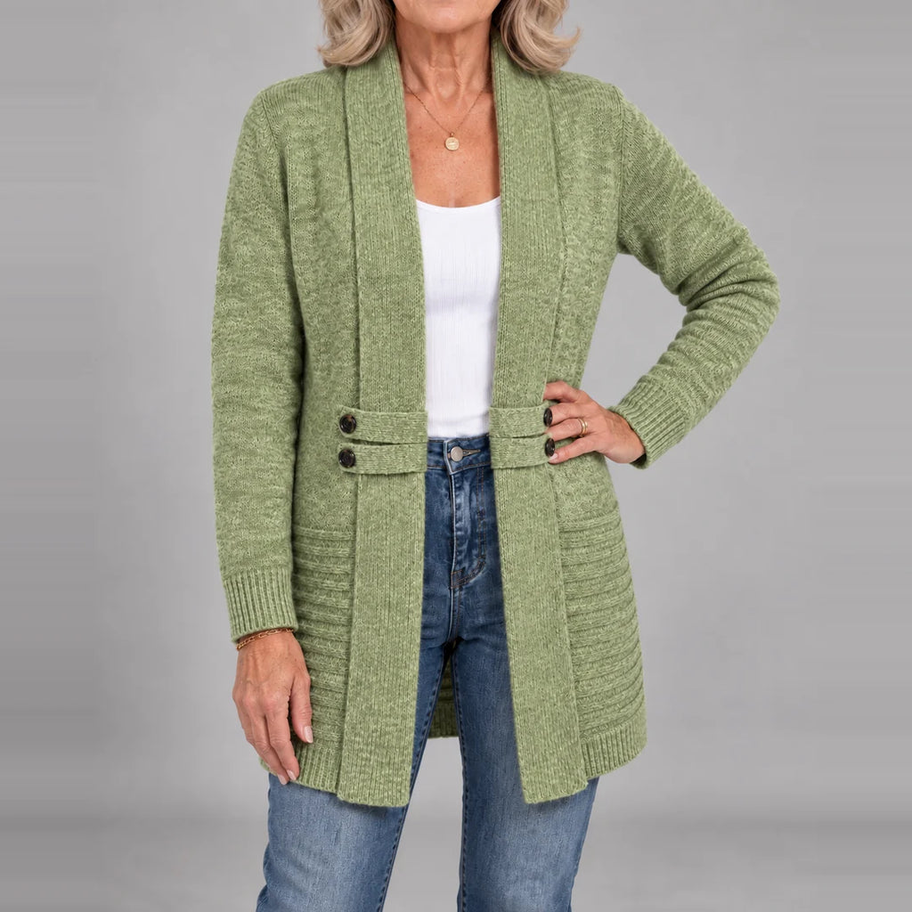💝💝Harlow™ | Ribbed Knit Button-Tab Cardigan
