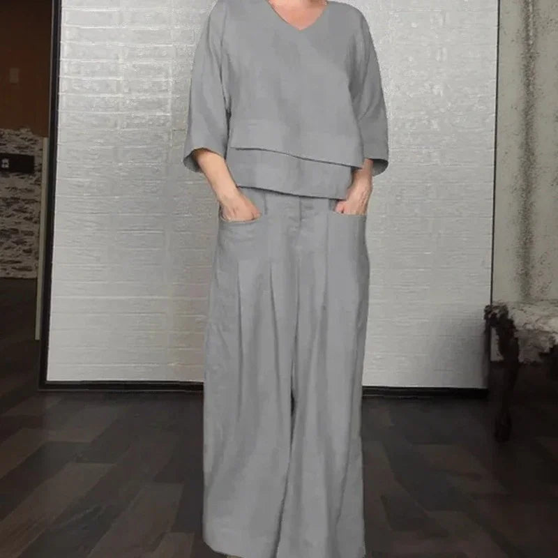 💝💝Contemporary Cotton-Linen Set