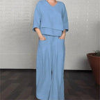 💝💝Contemporary Cotton-Linen Set