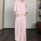 💝💝Contemporary Cotton-Linen Set