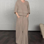 💝💝Contemporary Cotton-Linen Set