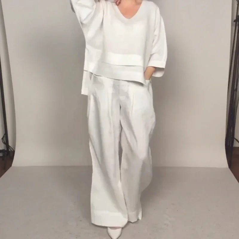💝💝Contemporary Cotton-Linen Set