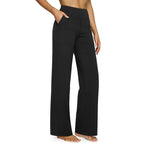 💝💝Women’s High-Waist Wide Leg Pants – Business Casual Yoga Dress Pants with Pockets