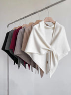 💝💝Women's Trendy Solid Knitted Shawl, Casual Soft Comfortable Scarf for Daily Wear, Fashion Accessories for Women & Girls