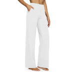 💝💝Women’s High-Waist Wide Leg Pants – Business Casual Yoga Dress Pants with Pockets