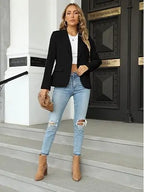 ✨Women's Fitted Blazer | Long Sleeve Lapel Jacket for Work & Everyday Style🔥
