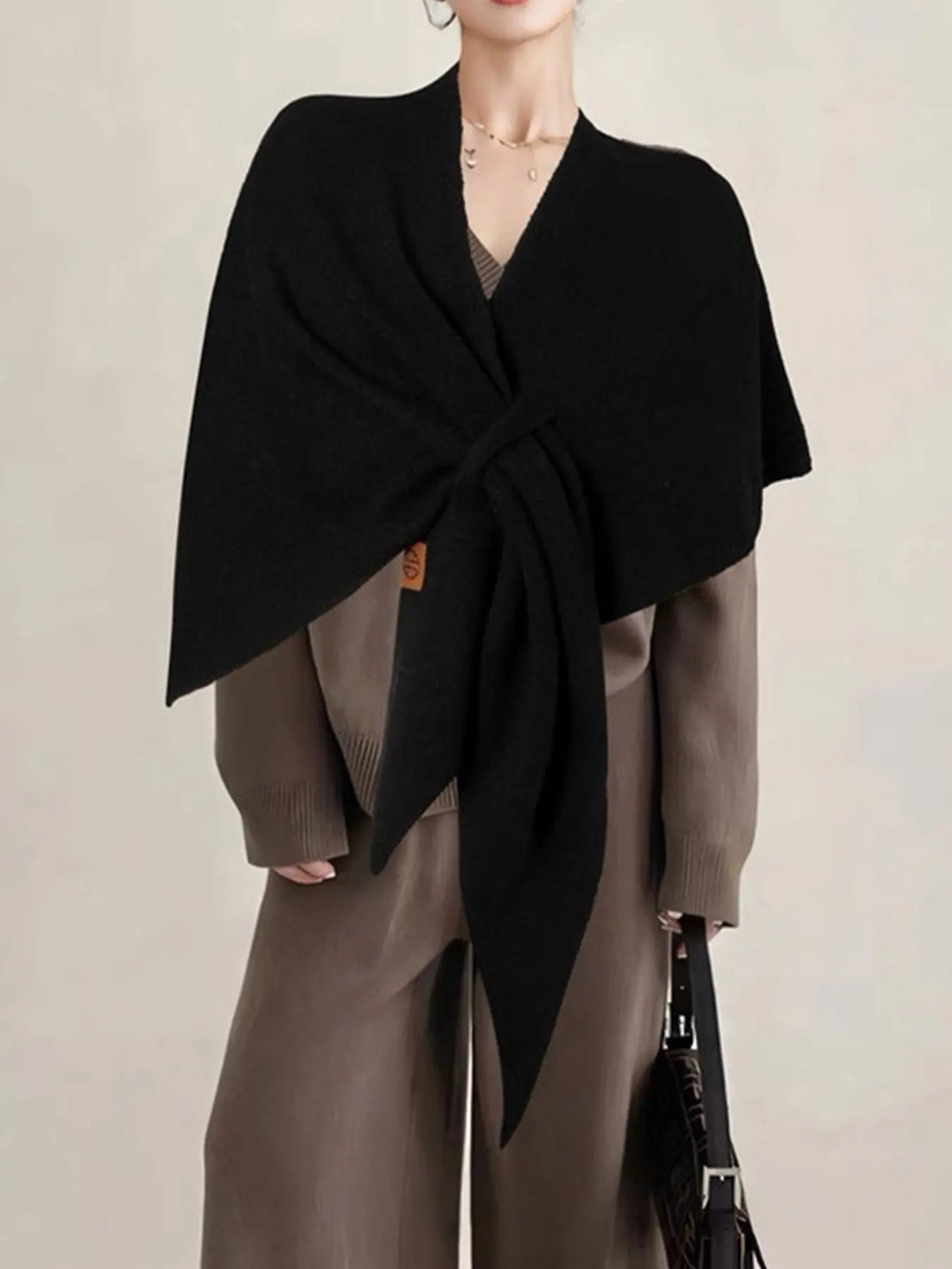 💝💝Women's Trendy Solid Knitted Shawl, Casual Soft Comfortable Scarf for Daily Wear, Fashion Accessories for Women & Girls