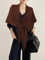 💝💝Women's Trendy Solid Knitted Shawl, Casual Soft Comfortable Scarf for Daily Wear, Fashion Accessories for Women & Girls