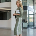 ⚡Women's Bomber Jacket & Bodycon Skirt Set