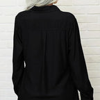 ⏳Time-Limited Special⏰Women's Solid Lapel Long Sleeves Button-Down Shirt👔