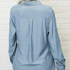 ⏳Time-Limited Special⏰Women's Solid Lapel Long Sleeves Button-Down Shirt👔