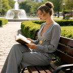 Elegant V-Neck Wide-Leg Jumpsuit with Belt