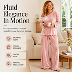 Women's Off-Shoulder Top & Wide-Leg Pants Set