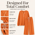 ⌛Limited-Time Offer-Women's Waffle Knit Lounge Set