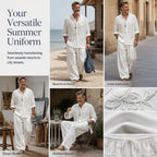 💝💝 Easy Style, Zero Matching Hassle | Men's Retro Print Loose-Fit 2-Piece Set