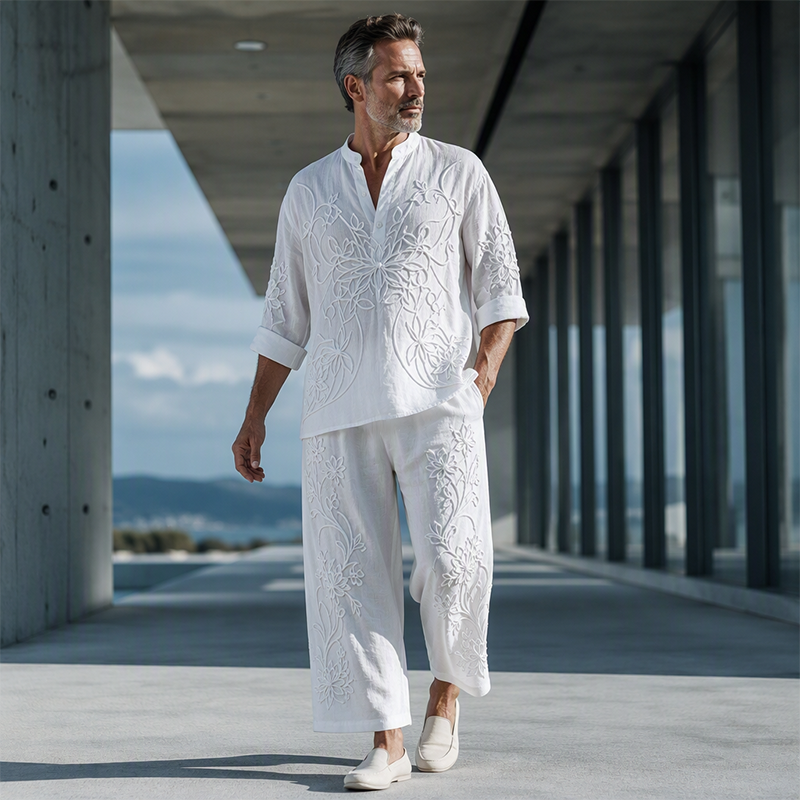💝💝 Easy Style, Zero Matching Hassle | Men's Retro Print Loose-Fit 2-Piece Set