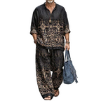 💝💝 Easy Style, Zero Matching Hassle | Men's Retro Print Loose-Fit 2-Piece Set