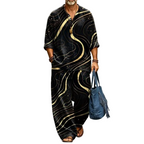 💝💝 Easy Style, Zero Matching Hassle | Men's Retro Print Loose-Fit 2-Piece Set