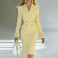 ✨New Arrivals & Special Offers-Women's Double-Breasted Blazer Dress