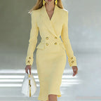 ✨New Arrivals & Special Offers-Women's Double-Breasted Blazer Dress