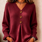 💝💝Special Price Today | Women's Soft V-Neck Textured-Knit Sweater