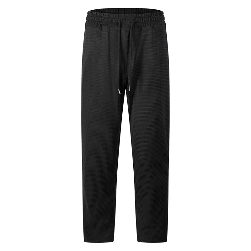 💝💝 Textured Everyday Comfort | Men's Waffle-Knit Drawstring Trousers